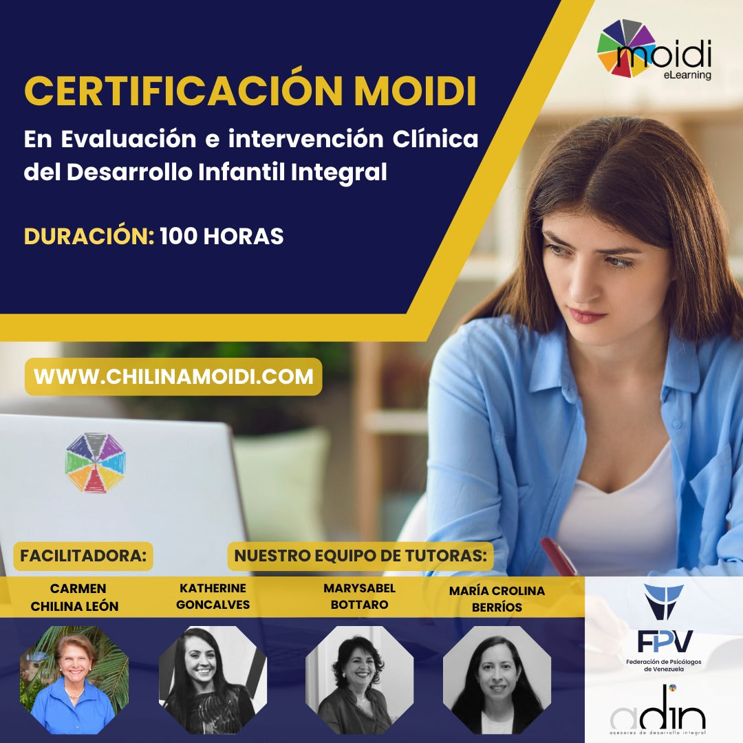 Certificación MOIDI en Evaluación e Invervención Clínica del Desarrollo Infantil Integral