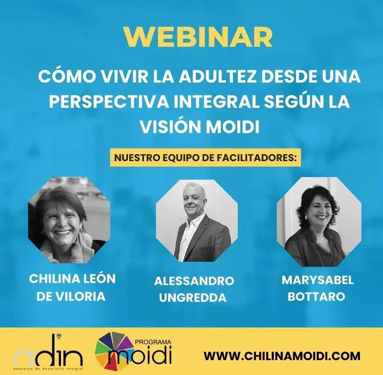 Webinar Cómo vivir la Adultez desde una Perspectiva Integral según la Visión MOIDI